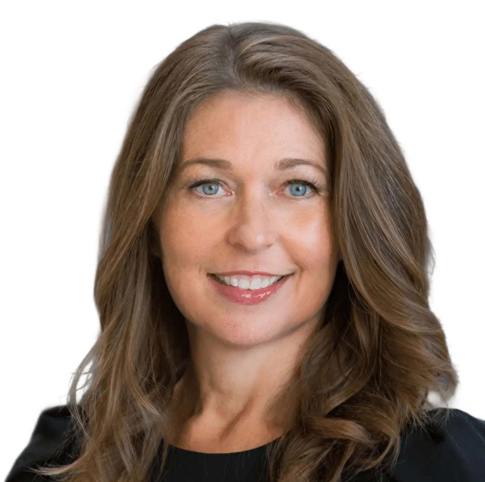 Headshot of Wendy Forsythe, Chief Marketing Officer (CMO) at eXp Realty, smiling with long brown hair and a black top.